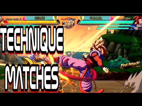 Perfect matches with Technique DBFZ - W^W^ vs GACE [Dragon Ball FighterZ]