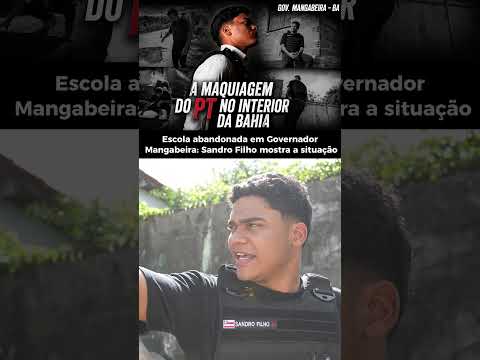 Escola abandonada em Governador Mangabeira Sandro