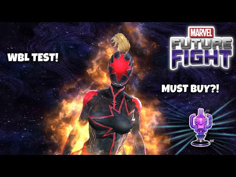Captain Marvel (The Last Avenger) Uniform Review! WBL 9 Test! | Marvel Future Fight