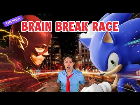SONIC vs FLASH Brain Break 🏁| 4-Min Superhero Race —Ending A