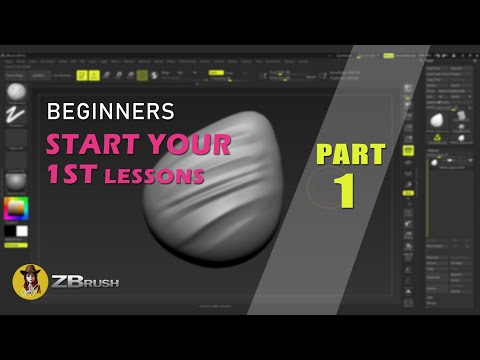intro of zbrush 2019| zbrush tutorial part 1 for zbrush beginner