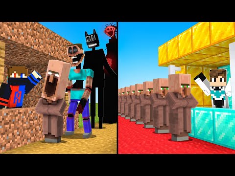 I Built a VILLAGER HOTEL in Minecraft