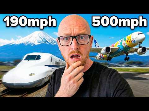 BULLET TRAIN vs PLANE across JAPAN! Which is Faster?