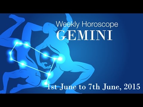 Gemini Weekly Horoscopes From 1st June 2015