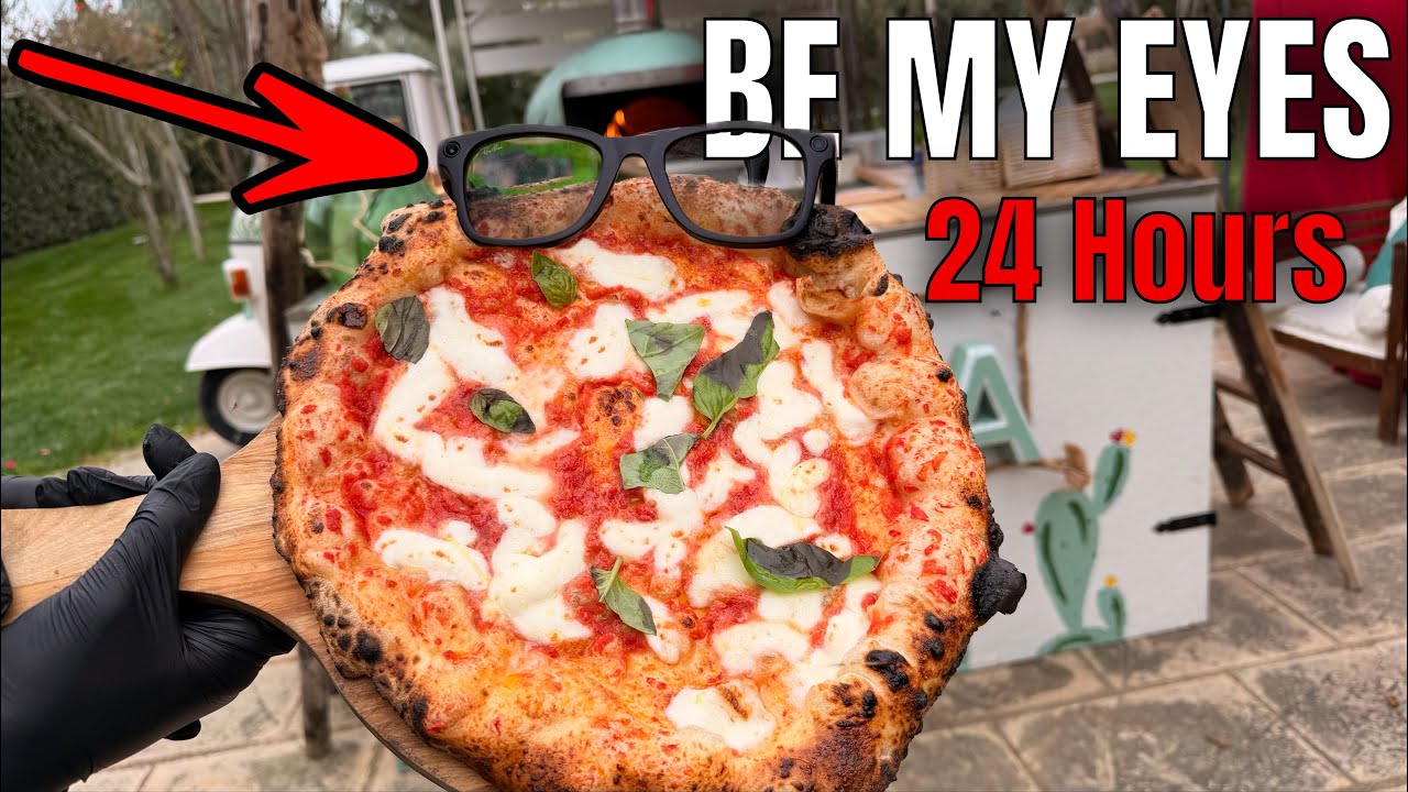 24 Hours Pizza Making with AI Meta Glasses - Be My Eyes...