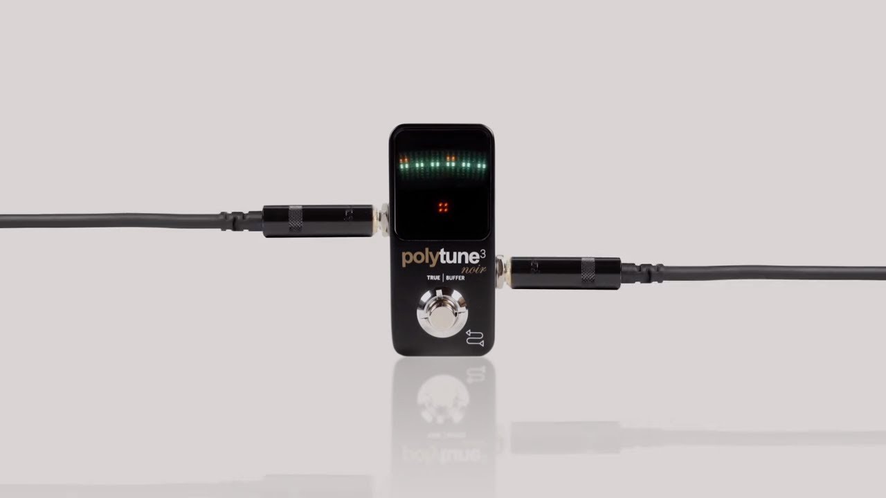 TC Electronic Polytune 3 Mini NOIR Polyphonic Tuner w/Built-In BONAFIDE BUFFER