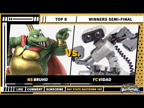Bay State Beatdown 153 - Winners Semi-Final - Bruho (King K. Rool) VS Vidad (R.O.B) - SSBU Singles