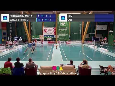 8. Spieltag Badminton NLA - BC Olympica Brig vs. Union Tafers-Fribourg