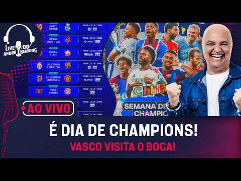 AO VIVO: É DIA DE CHAMPIONS! BARCELONA, ARSENAL, MAN UNITED E BAYERN EM CAMPO; TUDO DE BOCA X VASCO