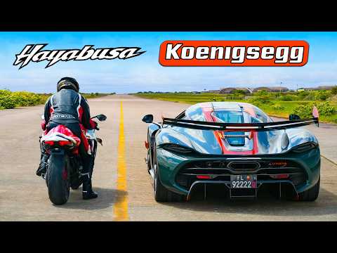 코닉세그 예스코 vs 튜닝된 하야부사! - 드래그 레이스!