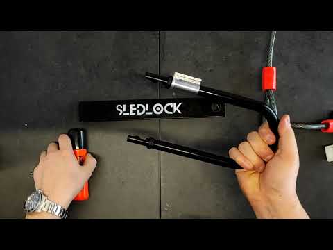Sledlock - Kryptonite Evolution Snowboard Lock Product Demo