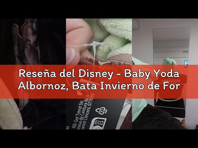 Vídeo relacionado con Primark Limited Manta de forro polar con capucha de Disney Star Wars The Mandalorian Baby Yoda