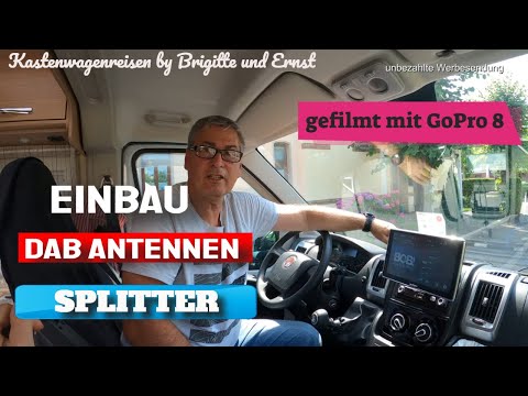 Roadcar Einbau DAB Antennen Splitter für Fiat Ducato Kastenwagen gefilmt mit GoPro 8 Wohnmobil Tip