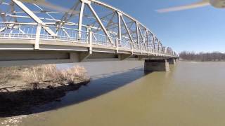 preview picture of video 'Watervill Bridge aerial over the Maumee'