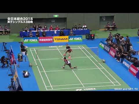 DIGEST【全日本総合2018 】MS3回戦 桃田賢斗(ＮＴＴ東日本)vs小野寺裕介(日本ユニシス) ２Gダイジェスト