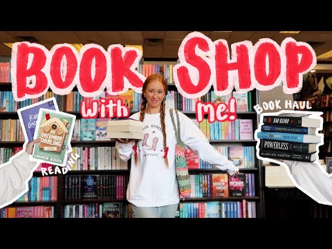 COME BOOK SHOPPING WITH ME!! + book haul, reading, & winter book recs💗📖