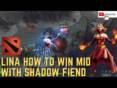 Lina Mid How To Win lane With Shadow Fiend 2KMMR