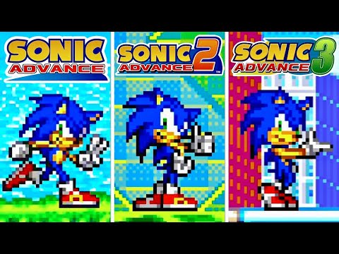 Sonic Advance GBA Games|First Levels Comparison|HD