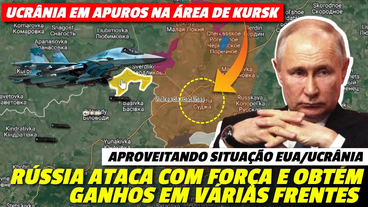 Rússia aproveita para atacar e avançar: Sem EUA, Ucrânia pode estar prestes a perder área de Kursk