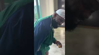 WuTang legend Raekwon shining too hard before the interview!