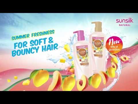 It's a fruity, fresh summer with NEW limited edition Sunsilk Natural Mango & Peach!