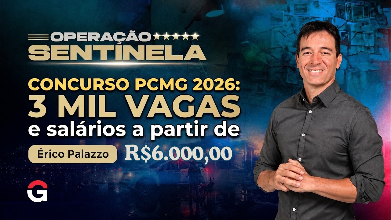 A grande oportunidade: Concurso PCMG com 3.000 vagas!