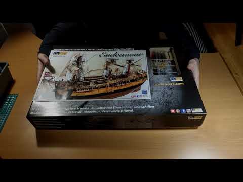 Endeavour - Kit by occre - 1/54 Scale Model Unboxing