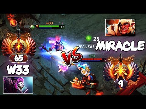 Rank 9 Liquid.Miracle- Troll Warlord vs Rank 65 Liquid.w33 Dazzle - EPIC Liquid Battle Dota 2