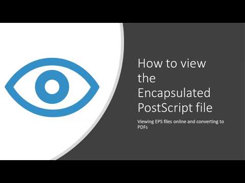 How To View And Convert Encapsulated Postscript Files