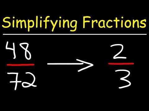 Part of a video titled Simplifying Fractions - YouTube