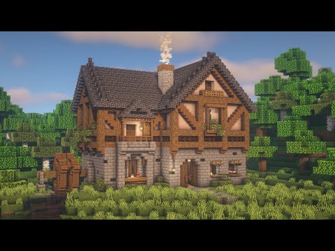 Minecraft Big Cottage House Tutorial