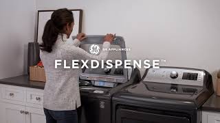 GE 4.8 cu. ft. Capacity Washer with Sanitize w/Oxi and FlexDispense White GTW720BSNWS Picture