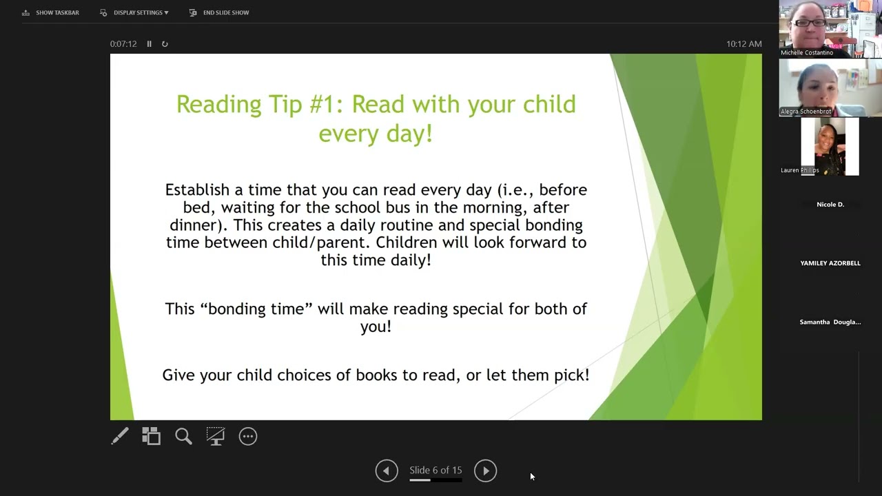 July 2026 Parent Training   Summer Reading