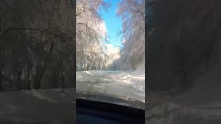 preview picture of video 'Drifting by BMW in icy  @ForestSabaduri'