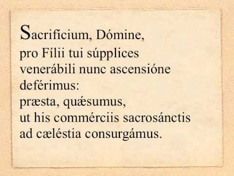 In Ascensione Domini - Oratio super oblata