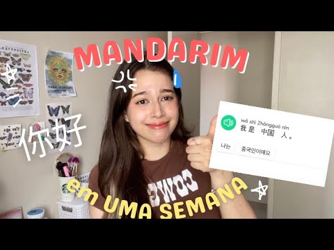 Aprendendo mandarim em uma semana (pode me mandar pra china!) ?