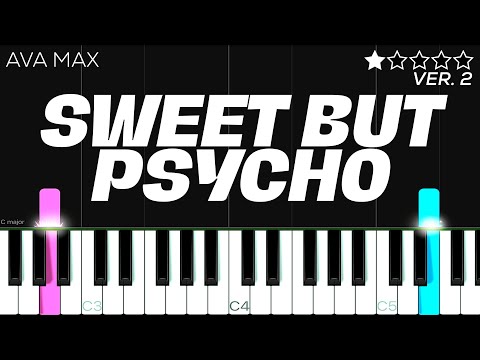 Ava Max - Sweet but Psycho | EASY Piano Tutorial