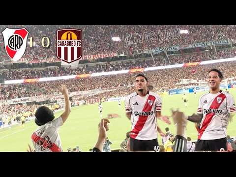 "EL DOMINGO CUESTE LO QUE CUESTE - RIVER vs CARABOBO - DESDE la TRIBUNA" Barra: Los Borrachos del Tablón &bull; Club: River Plate &bull; País: Argentina