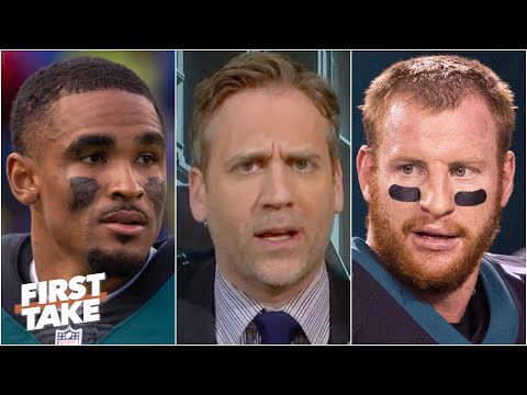 老鷹隊是否應該用卡森-溫茨替補賈倫-赫茲對陣海鷹隊？第一輪辯論 (Should the Eagles bench Carson Wentz for Jalen Hurts vs. the Seahawks? First Take debates)