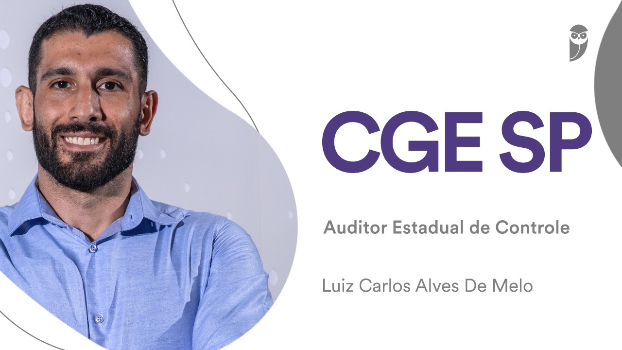 CGE-SP: Conheça Luiz Melo, aprovado para Auditor de Controle - Correição