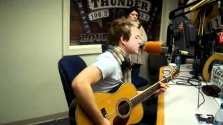 Hunter Hayes Storm Warning live in studio- Thunder 106 with Party Marty Mitchell