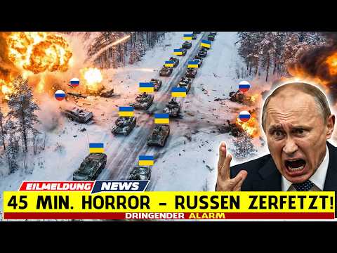 45 Minuten Horror! Ukraine zerlegt Russen-Kolonne im Wald