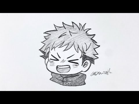 How To Draw Yuji Itadori Cute | Step By Step | Jujutsu Kaisen | Easy Drawing