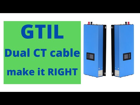 Updating CT cable for grid tie inverter. GTIL dual sensors, dual inverters setup.