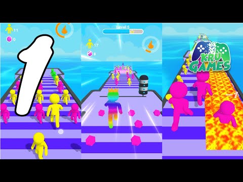 Giant Clash 3D - Join Color Run Race Rush Games Gameplay Walkthrough #1 (Android, IOS)