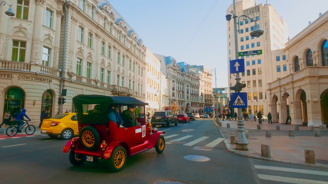 Bucharest, Romania 4K HDR Walking Tour | City Life, Old Town & Parks (Real Sounds)