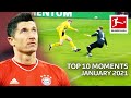 Top 10 Moments January – Lewandowski's 24 Goal Run, Haaland's Record & More