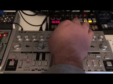 Behringer TD-3 Review Sound Test with Korg Volca Beats No Talking