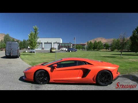 Thumbnail for Lamborghini Aventador driving in the Idaho Mountains! by orange lamborghini