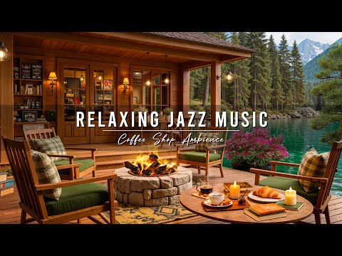 Begin Your Day with Jazz Relaxing Music at Cozy Porch Ambience ☕ Smooth Jazz Instrumental Music